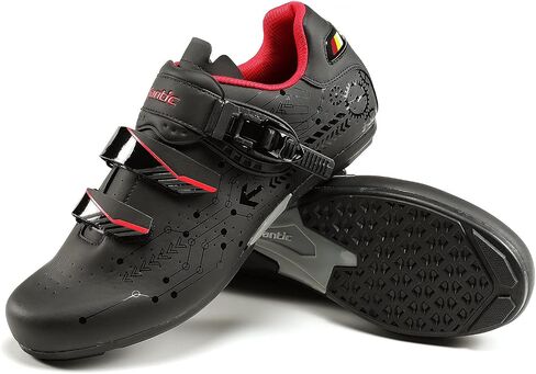 Santic Cycling Shoes Men Spin Unlocked Bike Bicycle Road Biking Lock Shoes MTB Cycling Accessories Self-Locking Shoes in Kuwait