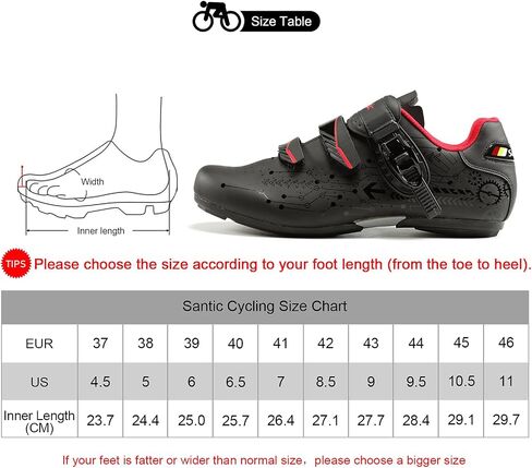 Santic Cycling Shoes Men Spin Unlocked Bike Bicycle Road Biking Lock Shoes MTB Cycling Accessories Self-Locking Shoes in Kuwait