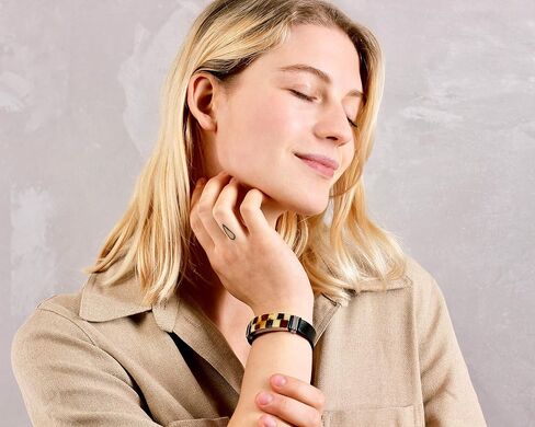 Baltic Amber Jewelry for Women, Men, Unisex - Handmade Baltic Amber Bracelet with Leatherette Band, Stainless Steel Clasp - ideal for 7.4 in Wrist Size, Adjustable in Saudi Arabia