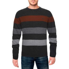 U.S. Polo Assn. Men's Color Block Striped Crew Sweater in Kuwait