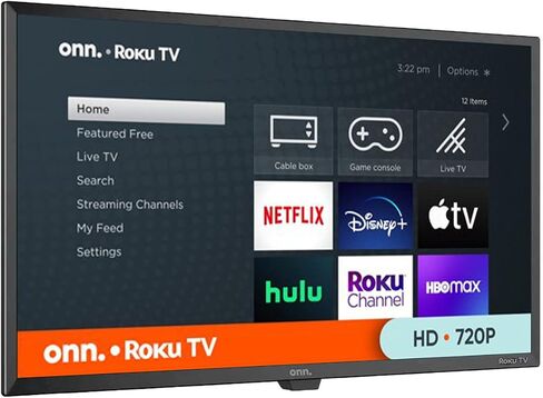 تلفزيون ONN 32 بوصة عالي الدقة (720P) LED ذكي متوافق مع Netflix وDisney+ وYouTube وApple TV وAlexa وGoogle Assistant + حامل حائط - 100012589 (متجدد) in Kuwait
