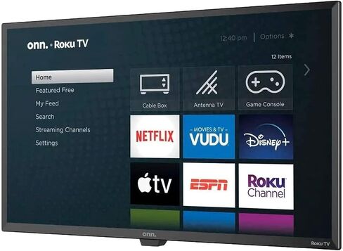 تلفزيون ONN 32 بوصة عالي الدقة (720P) LED ذكي متوافق مع Netflix وDisney+ وYouTube وApple TV وAlexa وGoogle Assistant + حامل حائط - 100012589 (متجدد) in Kuwait