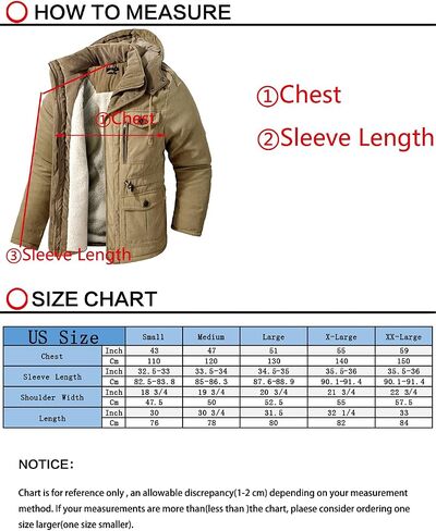 EUSMTD Men's Heavyweight Coat Sherpa fleece Lined Parka Winter Warm Hooded Jacket in Saudi Arabia