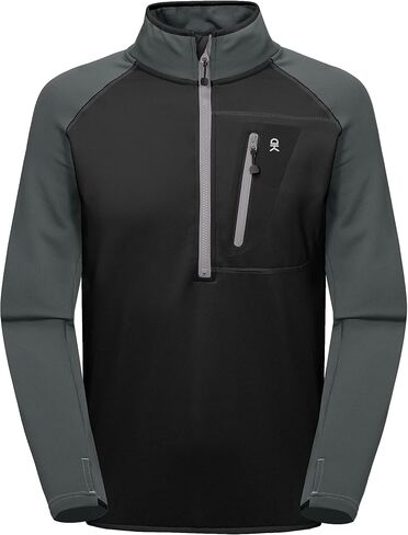 Little Donkey Andy Men's Half Zip Pullover Jacket,Polar Fleece Warm Elastic Long Sleeve Pilling Resistance Sweatshirts in Saudi Arabia