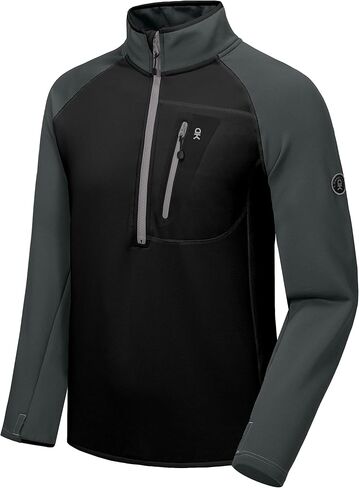 Little Donkey Andy Men's Half Zip Pullover Jacket,Polar Fleece Warm Elastic Long Sleeve Pilling Resistance Sweatshirts in Saudi Arabia