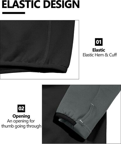 Little Donkey Andy Men's Half Zip Pullover Jacket,Polar Fleece Warm Elastic Long Sleeve Pilling Resistance Sweatshirts in Saudi Arabia