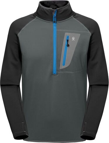Little Donkey Andy Men's Half Zip Pullover Jacket,Polar Fleece Warm Elastic Long Sleeve Pilling Resistance Sweatshirts in Saudi Arabia