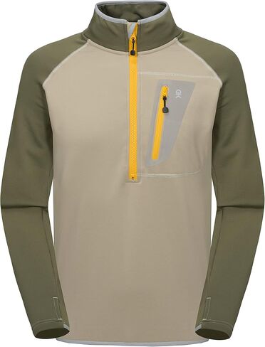 Little Donkey Andy Men's Half Zip Pullover Jacket,Polar Fleece Warm Elastic Long Sleeve Pilling Resistance Sweatshirts in Saudi Arabia