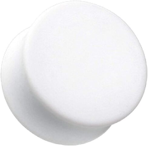 Covet Jewelry Soft Touch Silicone Coated Solid Double Flared Ear Gauge Plug in Saudi Arabia