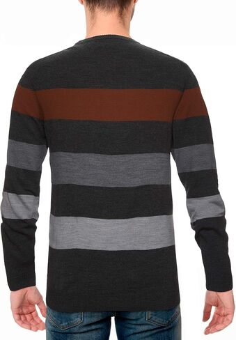 U.S. Polo Assn. Men's Color Block Striped Crew Sweater in Saudi Arabia