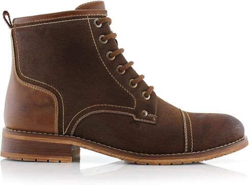 Ferro Aldo Rufus MFA806032 Mens Casual Suede Cap Toe Boot Motorcycle Zipper Boots in Saudi Arabia