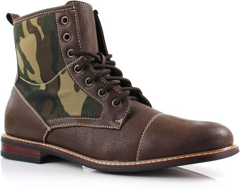 Ferro Aldo Rufus MFA806032 Mens Casual Suede Cap Toe Boot Motorcycle Zipper Boots in Saudi Arabia
