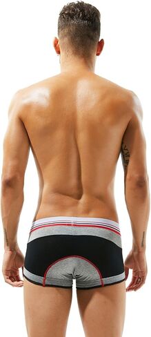 SEOBEAN Mens Low Rise Sexy Trunk Boxer Brief Underwear in Saudi Arabia