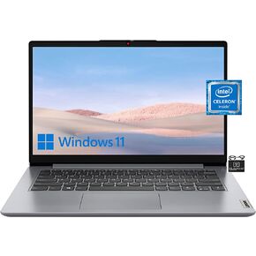 2022 Premium Lenovo Ideapad, 14" HD Screen Lightweight Laptop, Dual-Core Intel Celeron N4020 (Upto 2.8GHZ), 4GB RAM, 64GB eMMC, WiFi, Bluetooth, Webcam, Long Hours, Window 11S+HubxcelAccessory