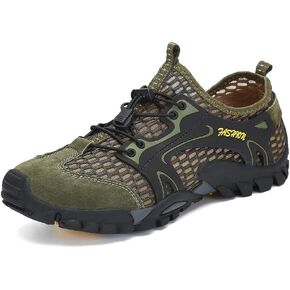 FLARUT Men's Sandals Barefoot Hiking Shoes Quick Dry Breathable Mesh Lightweight Outdoor Training Water Walking Shoes in Kuwait