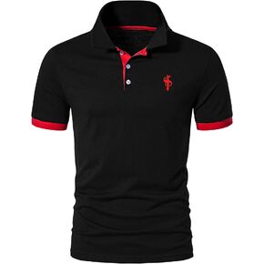 CEHT Mens Polo Shirts Short Sleeve Cotton Golf Polo Shirts for Men Slim Fit Casual Tops