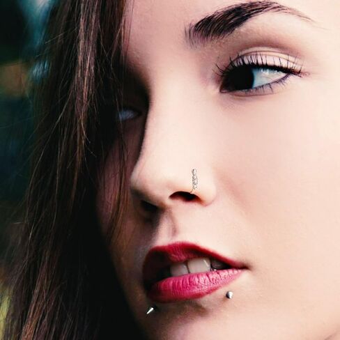Nose Rings Stud L-Shaped Surgical Stainless Steel 20G Body Jewelry in Saudi Arabia