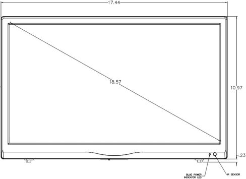 تلفزيون Jensen JTV1921DC مقاس 19 بوصة LED عالي الدقة مع موالف HDTV (ATSC) مدمج، لوحة LCD 16:9، 1366 × 768، 12VDC، 16.7 مليون لون، إضاءة LED بيضاء، سطوع 250 نيت، وقت استجابة 9 مللي ثانية in Saudi Arabia