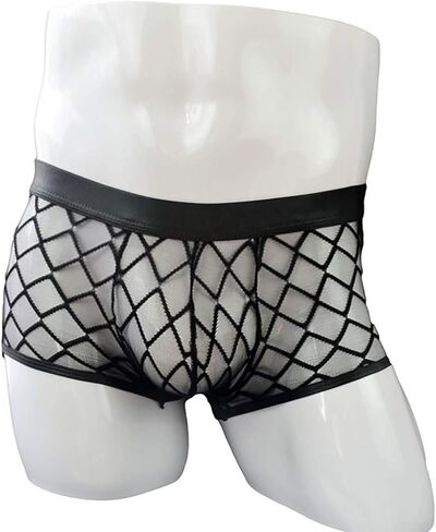 Sexy Underwear Lingerie Men's Lace Mesh Men's Panties Boxers Briefs Red and White Corset Lingerie for Women in Saudi Arabia