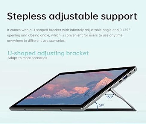 كمبيوتر محمول ALLDOCUBE iWORK20 2 في 1، كمبيوتر لوحي مع لوحة مفاتيح (وقلم ستايلس)، كمبيوتر لوحي Windows 10.1 بوصة، وحدة المعالجة المركزية Intel N4020، ذاكرة وصول عشوائي 4 جيجابايت/ذاكرة وصول عشوائي 128 جيجابايت، Windows 10، نوع C، دعم HDMI، كمبيوتر محمول  in Kuwait