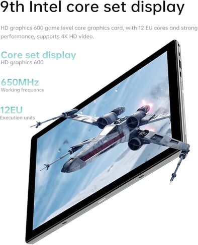 كمبيوتر محمول ALLDOCUBE iWORK20 2 في 1، كمبيوتر لوحي مع لوحة مفاتيح (وقلم ستايلس)، كمبيوتر لوحي Windows 10.1 بوصة، وحدة المعالجة المركزية Intel N4020، ذاكرة وصول عشوائي 4 جيجابايت/ذاكرة وصول عشوائي 128 جيجابايت، Windows 10، نوع C، دعم HDMI، كمبيوتر محمول  in Kuwait