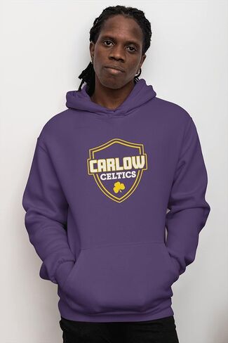 CreateMyTee | Carlow University Celtics Logo Hooded Sweatshirt in Saudi Arabia