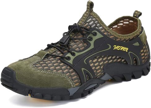 FLARUT Men's Sandals Barefoot Hiking Shoes Quick Dry Breathable Mesh Lightweight Outdoor Training Water Walking Shoes in Kuwait