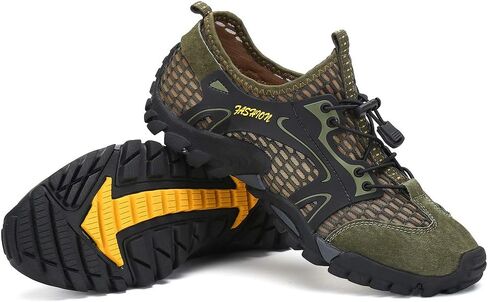 FLARUT Men's Sandals Barefoot Hiking Shoes Quick Dry Breathable Mesh Lightweight Outdoor Training Water Walking Shoes in Kuwait