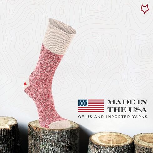 جورب قرد خفيف الوزن بكعب أحمر من Fox River Original Rockford - عبوتان in Kuwait