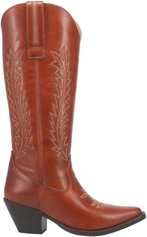 Dingo Women's Tin Lizzy Tall Western Boot Snip Toe - Di844-Black in Saudi Arabia
