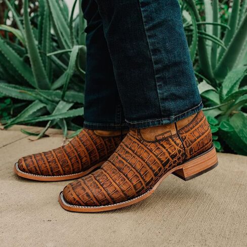 Soto Boots Mens American Gator Belly Print Boots H50035 in Saudi Arabia
