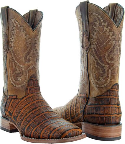 Soto Boots Mens American Gator Belly Print Boots H50035 in Saudi Arabia