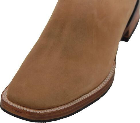 The Western Shops Men’s Short Ankle Square Toe Genuine Leather Cowboy Boot in Saudi Arabia