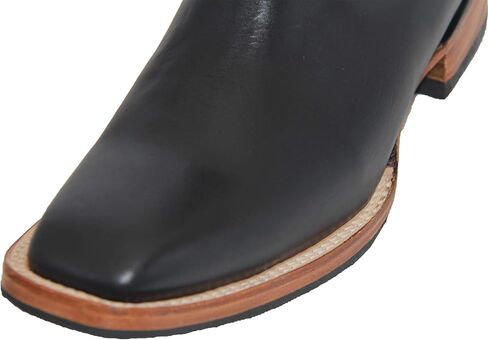 The Western Shops Men’s Short Ankle Square Toe Genuine Leather Cowboy Boot in Saudi Arabia