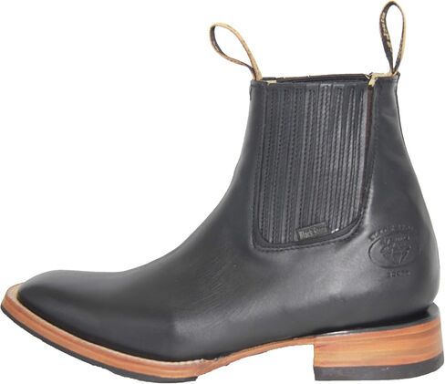 The Western Shops Men’s Short Ankle Square Toe Genuine Leather Cowboy Boot in Saudi Arabia