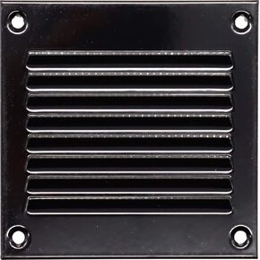 Vent Systems 4'' x 4'' Inch Pack of 2 White Air Vent Cover Metal Air Return Grill with Built in Pest Guard Screen HVAC Vent Cover for Home Improvement Vent Duct Cover 100x100 mm
