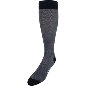 Trafalgar Men's Noah Nail head Design Over The Calf Mercerized Cotton Socks