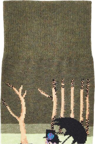 Hot Sox mens Artist Series Novelty Fashion Casual Crew Dress Sock, Sunday Afternoon (Dark Brown), 12-Jun US in Saudi Arabia
