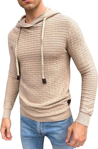 سترة BISUPER للرجال بسحاب ربعي مضلعة من نوع Kint Mockneck بقصة ضيقة in Kuwait