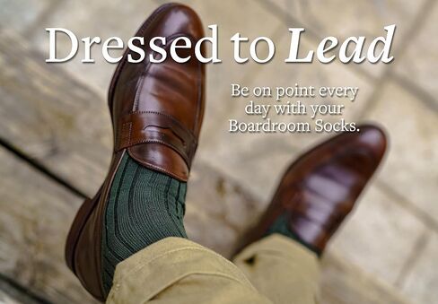 Pima Cotton Dress Socks for Men – Knee High Men's Dress Socks – Classic Over the Calf Dress Socks by Boardroom Socks in Saudi Arabia