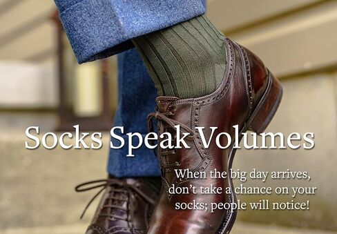 Pima Cotton Dress Socks for Men – Knee High Men's Dress Socks – Classic Over the Calf Dress Socks by Boardroom Socks in Saudi Arabia