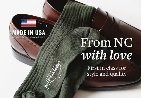 Pima Cotton Dress Socks for Men – Knee High Men's Dress Socks – Classic Over the Calf Dress Socks by Boardroom Socks in Saudi Arabia