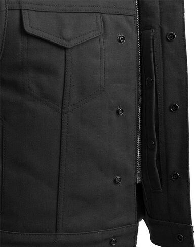 Mens Motorcycle Tan Saddle Color Lowside Style 3" Shorter Heavy Hitter Raw Canvas Unlined Vest in Saudi Arabia