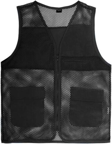 TOPTIE Adult Mesh Vest Zipper Supermarket Team Volunteer Uniform Vest in Saudi Arabia