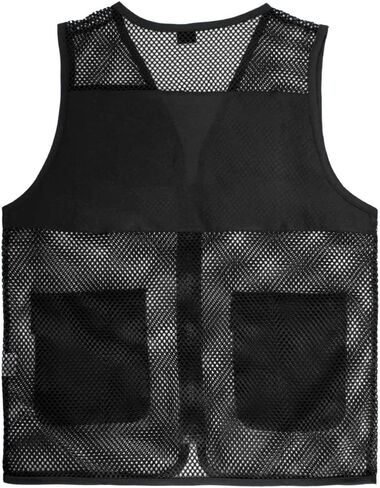 TOPTIE Adult Mesh Vest Zipper Supermarket Team Volunteer Uniform Vest in Saudi Arabia