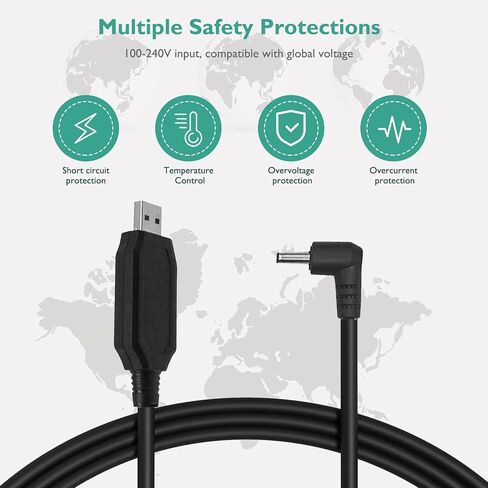 for Wahl Charger Cord, Lnauy Adapter Compatible with Wahl 9818L 9818 9888L 9854L 9876L Groomer Clipper S004mu0400090 9854-600 97581-405 9867-300 79600-2101 Replacement 4V Power Supply in Saudi Arabia