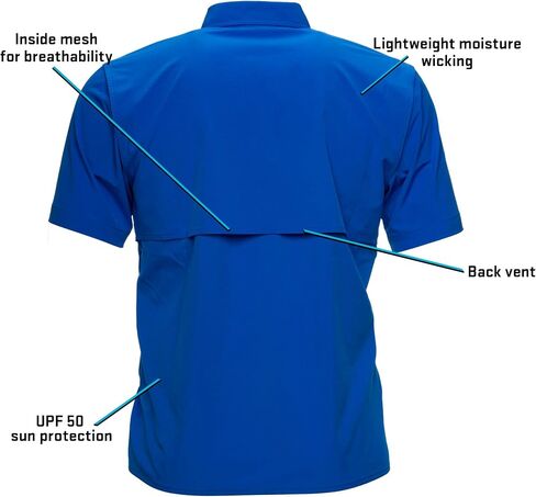 Whitewater Lightweight Moisture Wicking Short Sleeve Shirt with UPF 50 in Kuwait