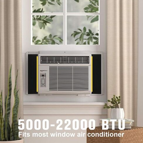 HOXHA Air Conditioner Foam Insulation Window Kit 2 Pack, AC Side Panels Kits, Air Conditioner Accessories Seal, 17 inch×9 inch ×7/8 inch in Saudi Arabia