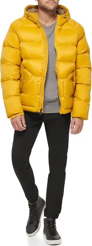 Dockers Men's Recycled Quilted Hooded Puffer Jacket in Saudi Arabia