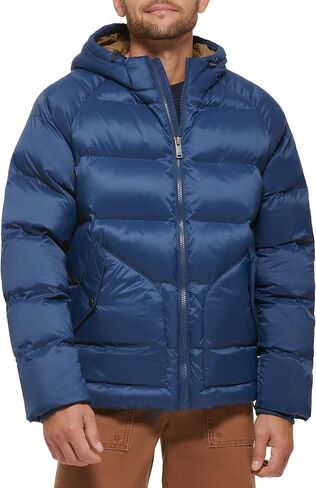 Dockers Men's Recycled Quilted Hooded Puffer Jacket in Saudi Arabia